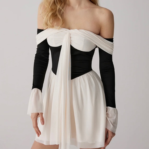 Commense Frenchy Off Shoulder Mini Dress - Picture 2 of 8